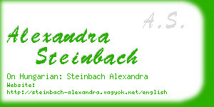 alexandra steinbach business card